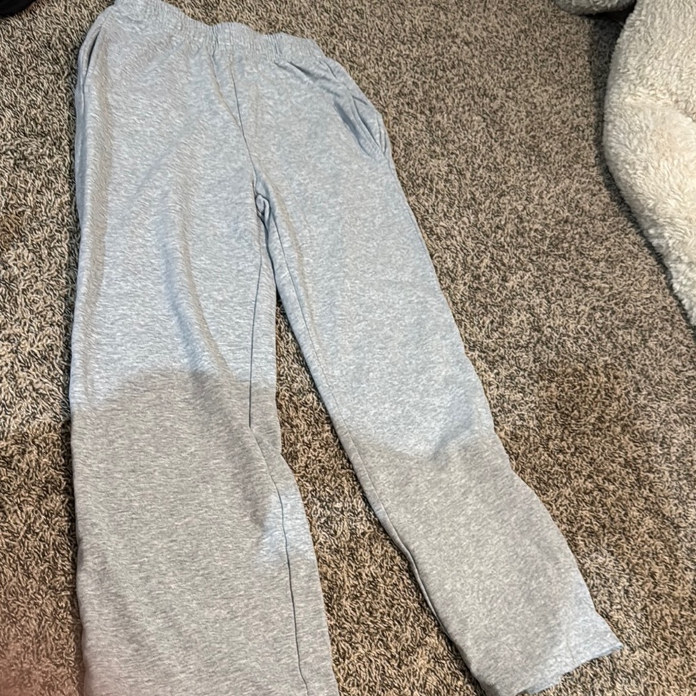 Amazon Gray Track Pants Soft Cotton-Blend Joggers